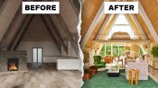 3 Interior Designers Transform The Same A-Frame Cabin