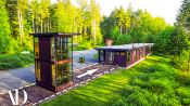 Inside a Modern Moving Home On Railroad Tracks