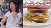 Carla Makes Crispy Fried Chicken Cutlet Sandwiches