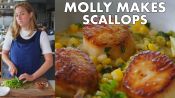 Molly Makes Scallops with Corn and Chorizo