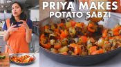 Priya Makes Red Pepper and Potato Sabzi