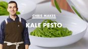 Chris Makes Kale Pesto Pasta