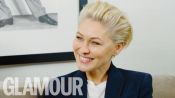 Emma Willis' Emotional Hugging Tutorial & How Matt Accidentally Left Their Kids at School | GLAMOUR