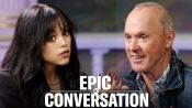 Jenna Ortega & Michael Keaton Have an Epic Conversation