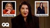 Marina Abramović: Dinner mit Greta Gerwig oder Kim Kardashian? | ENTWEDER ... ODER | GQ Germany