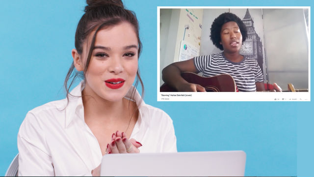 CNE Video | Hailee Steinfeld Watches Fan Covers On YouTube