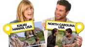 Laura Dern & Liam Hemsworth Test Their Movie Location Knowledge