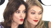 Karlie Kloss vs. Lisa Eldridge: No-Mirror Lipstick Challenge