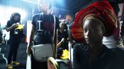 Nigerian Model Mayowa Nicholas Receives A Traditional Gele Head Wrap