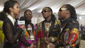 Migos on Their Matching Versace Suits