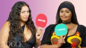 Models Paloma Elsesser & Precious Lee Play ‘Never Have I Ever’