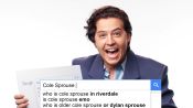 Cole Sprouse Answers the Web's Most Searched Questions