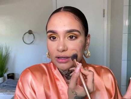 Watch Beauty Secrets Kehlani Shares Her Quarantine Skin-Care and Sunset-Inspired Makeup Routine Vogue Video CNE Vogue photo