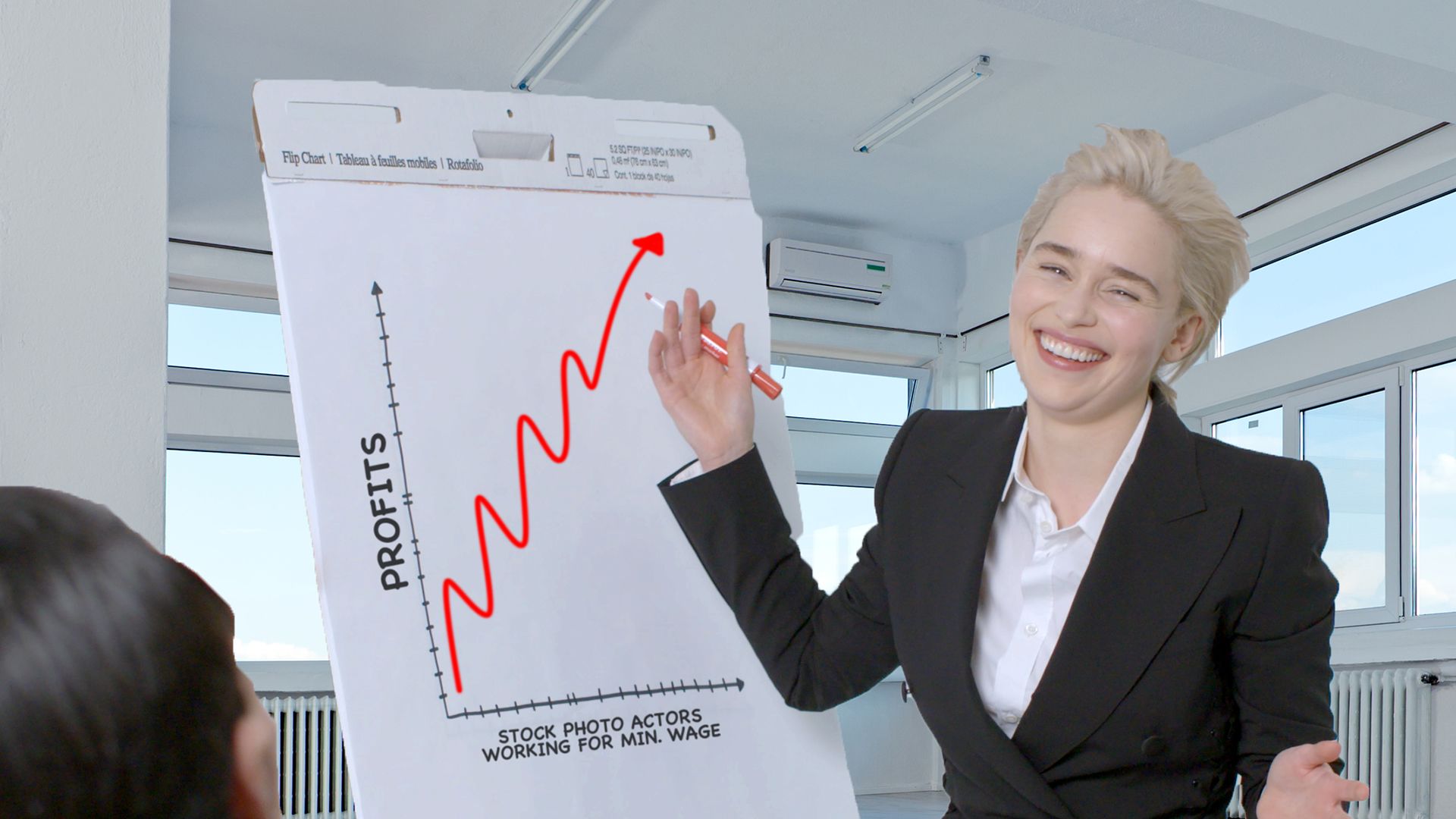 Emilia Clarke Recreates Stock Photos