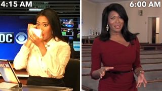 Watch A News Anchor's Entire Routine, From Waking Up To Getting On Camera |  Work It | Allure