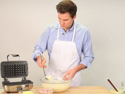Watch Recipes From The Ba Test Kitchen Ham And Cheese Waffles