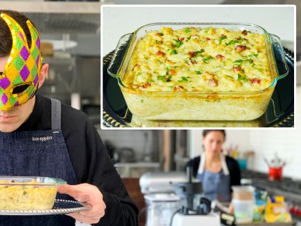 Watch Reverse Engineering Recreating Bobby Flay S Macaroni Cheese Carbonara From Taste Bon Appetit Video Cne