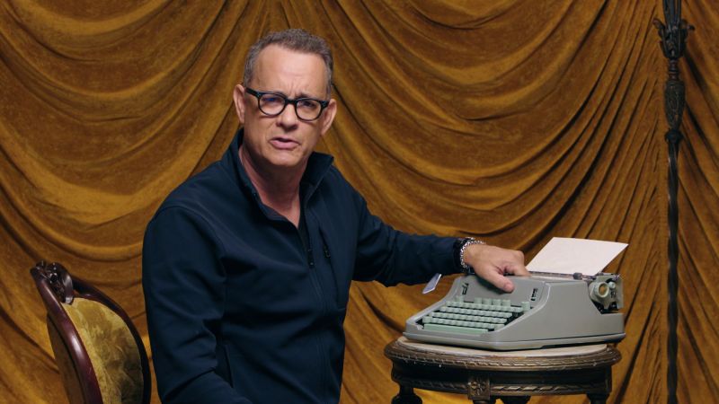 Watch Secret Talent Theatre Tom Hanks Changes The Ribbon On A Typewriter Vanity Fair Video Cne