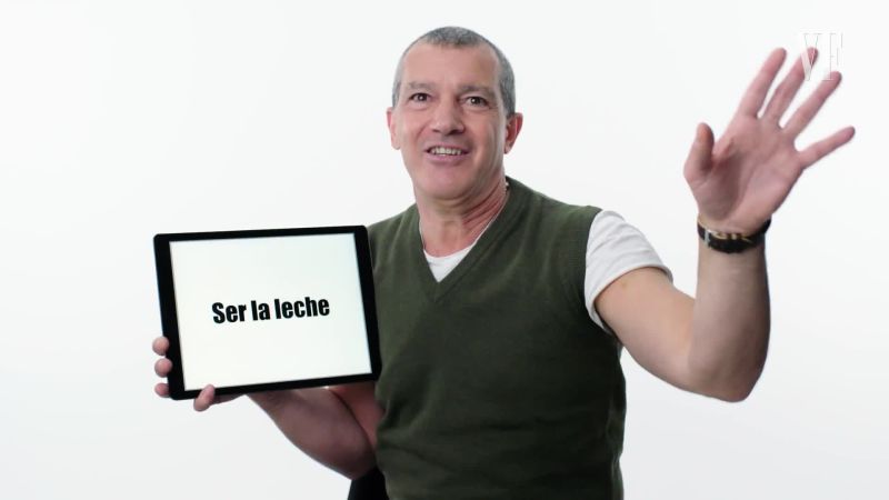 Watch Slang School Antonio Banderas Teaches You Spanish Slang