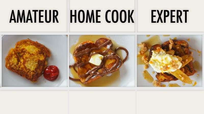 Watch 4 Levels 4 Levels Of French Toast Amateur To Food Scientist Epicurious Video Cne