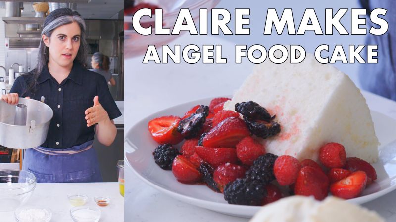 Watch From The Test Kitchen Claire Bakes Angel Food Cake Bon