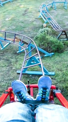 Kids Backyard Roller Coaster