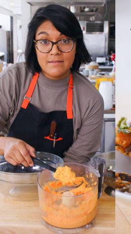 Watch From The Test Kitchen Sohla Makes Red Lentil Zucchini Fritters Bon Appetit Video Cne