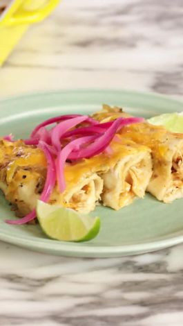 Watch Chicken Enchilada Bake With Pickled Onions Bon Appetit
