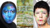 3 Makeup Artists Turn Themselves Into A Monet Painting