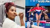 An Olympic Gymnast's Entire Routine, From Waking Up to Winning Medals