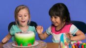 Skyla and Alyssa Describe Their Glittery Dream Cake