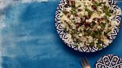 Cauliflower Salad With Mint, Pomegranates, and Nigella Seeds