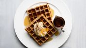 Coffee-Flavored Belgian Waffles