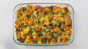 Cheesy Butternut Squash and Kale Breakfast Bake