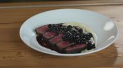 Filet Mignon with Blueberry Sauce & Pomme Puree