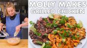 Molly Makes Coconut Grilled Chicken, Steak and Shrimp