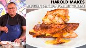 Harold Makes Chicken Adobo Grilled Cheese