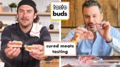 Jimmy Kimmel & Brad Try 7 Different Cured Meats