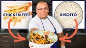 Pro Chef Uses Chicken Feet to Make $100 Risotto