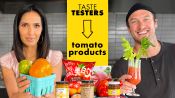 Padma Lakshmi & Brad Try 9 Tomato Products