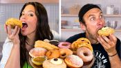 Ashley Graham & Brad Try 11 Kinds Of Doughnuts