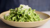 The Trick to Making Perfect, Healthy Pesto Pasta