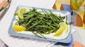 3-Ingredient Charred Green Beans with Whipped Ricotta