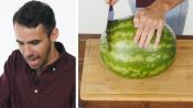 50 People Try to Cut a Watermelon 