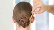 Super Easy Day-to-Evening Hairstyle How-To. Try It When You Have to Go from the Office to a Holiday Party in 2 Minutes Flat
