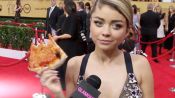 Celebs Talk Fashion, Yoga, and Pizza on the 2015 SAG Awards Red Carpet