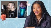Halle Bailey Watches 'The Little Mermaid' Fan Covers on YouTube 