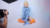 Полина Гагарина на съемке августовской обложки журнала Glamour