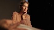 Елена Перминова на съемке октябрьской обложки Glamour