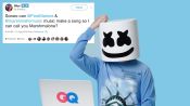 Marshmello Goes Undercover on Twitter, YouTube, and Reddit
